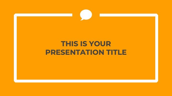 オレンジ色を基調としたプロフェッショナルなプレゼンテーションテンプレート - slide 0
