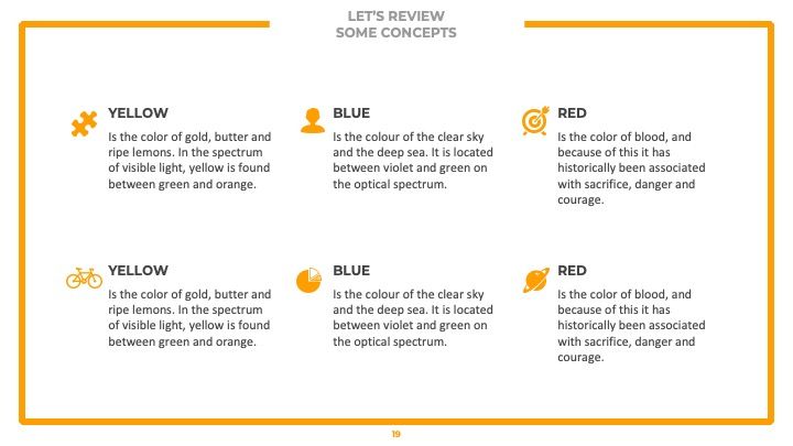 オレンジ色を基調としたプロフェッショナルなプレゼンテーションテンプレート - slide 18