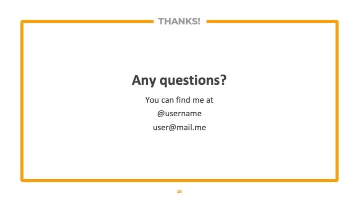 Orange Professional Slides - slide 25