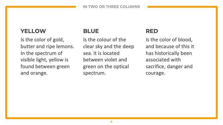 オレンジ色を基調としたプロフェッショナルなプレゼンテーションテンプレート - slide 8