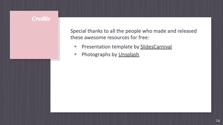Plantilla para presentación rosa con patrones - diapositiva 23