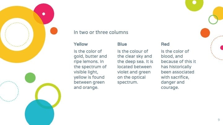 Colorful Circles Slides - slide 9