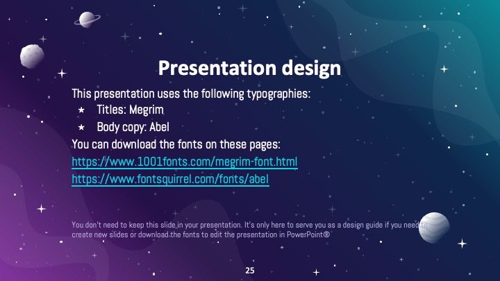 Plantilla para presentación con dibujo de galaxia - diapositiva 24
