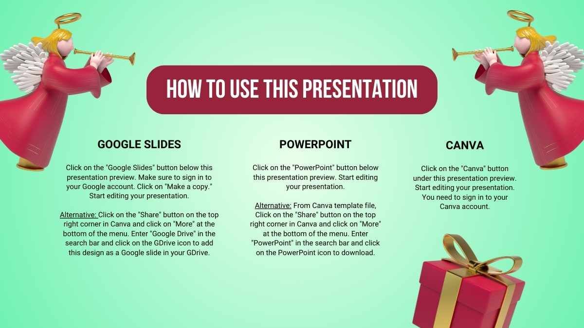 3D Christmas Wishlist Presentation - slide 1