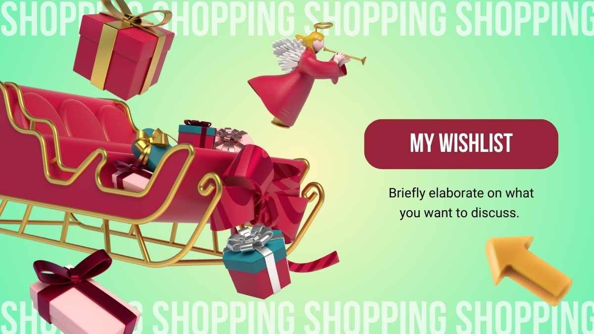 Lista de deseos navideños en 3D - diapositiva 4