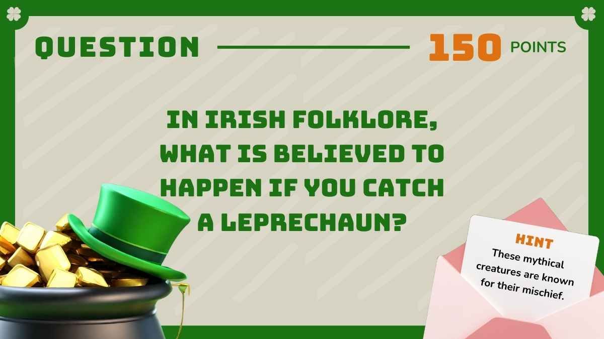 3D Illustrated St. Patrick’s Day Jeopardy - slide 11
