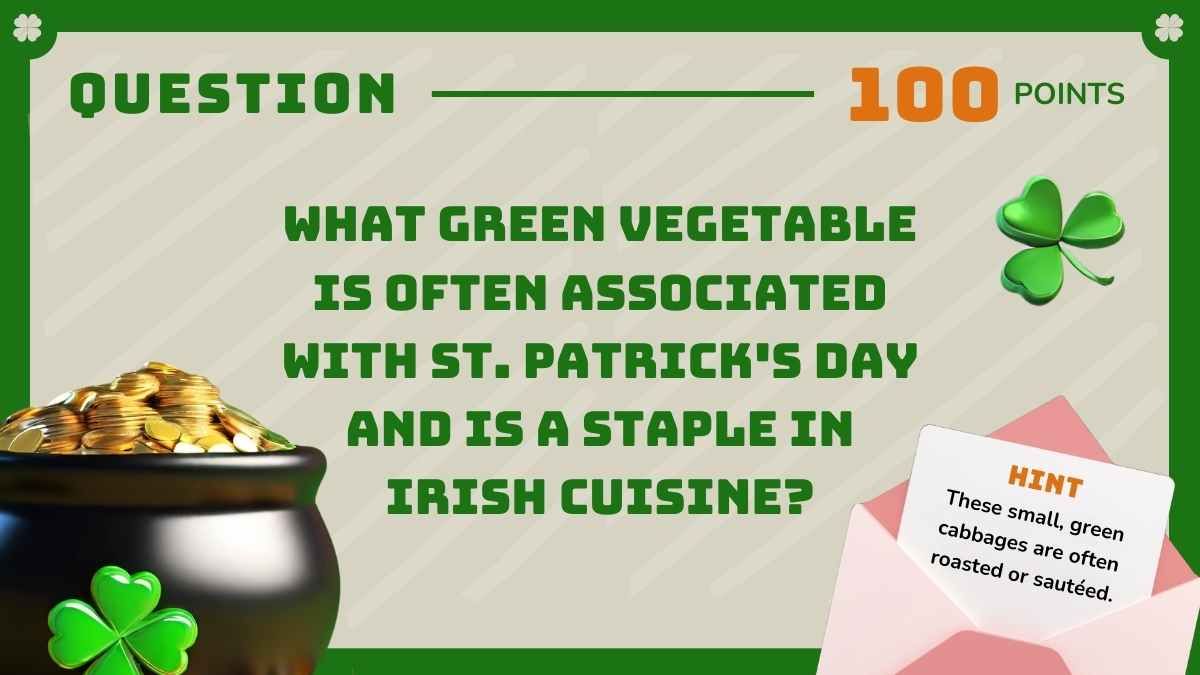 3D Illustrated St. Patrick’s Day Jeopardy - slide 5
