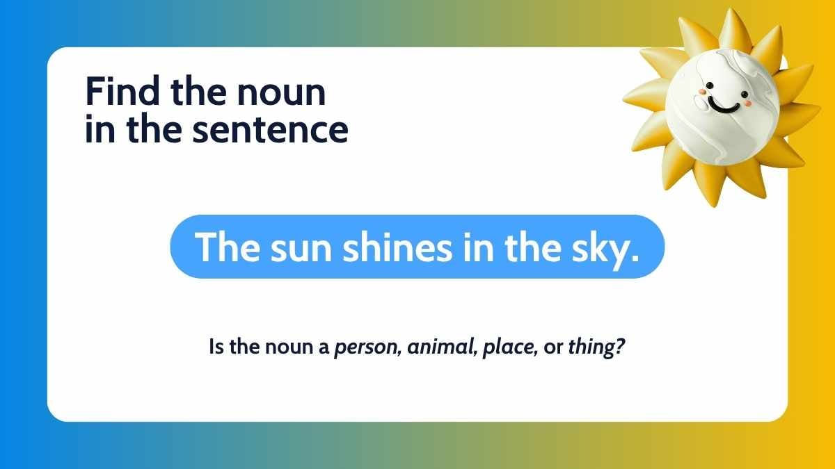 3D Noun Slides for Grade 1 - slide 12
