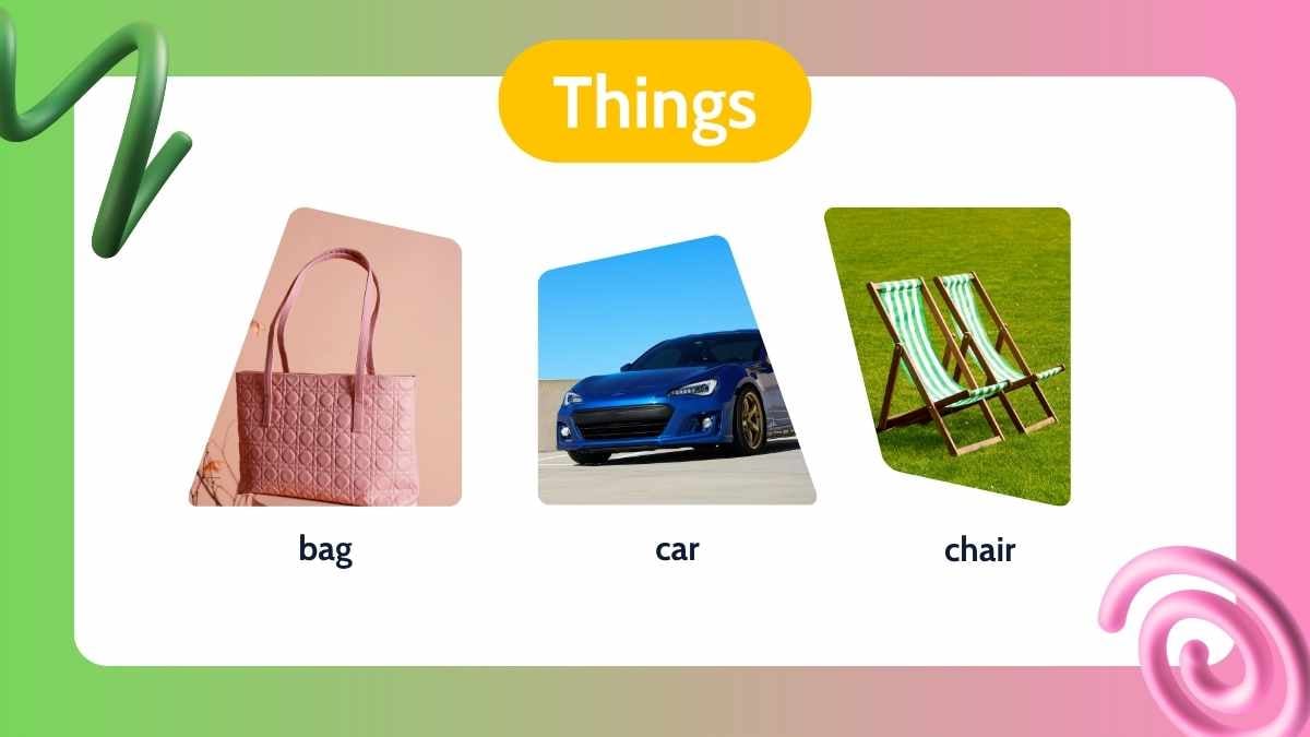 3D Noun Slides for Grade 1 - slide 8