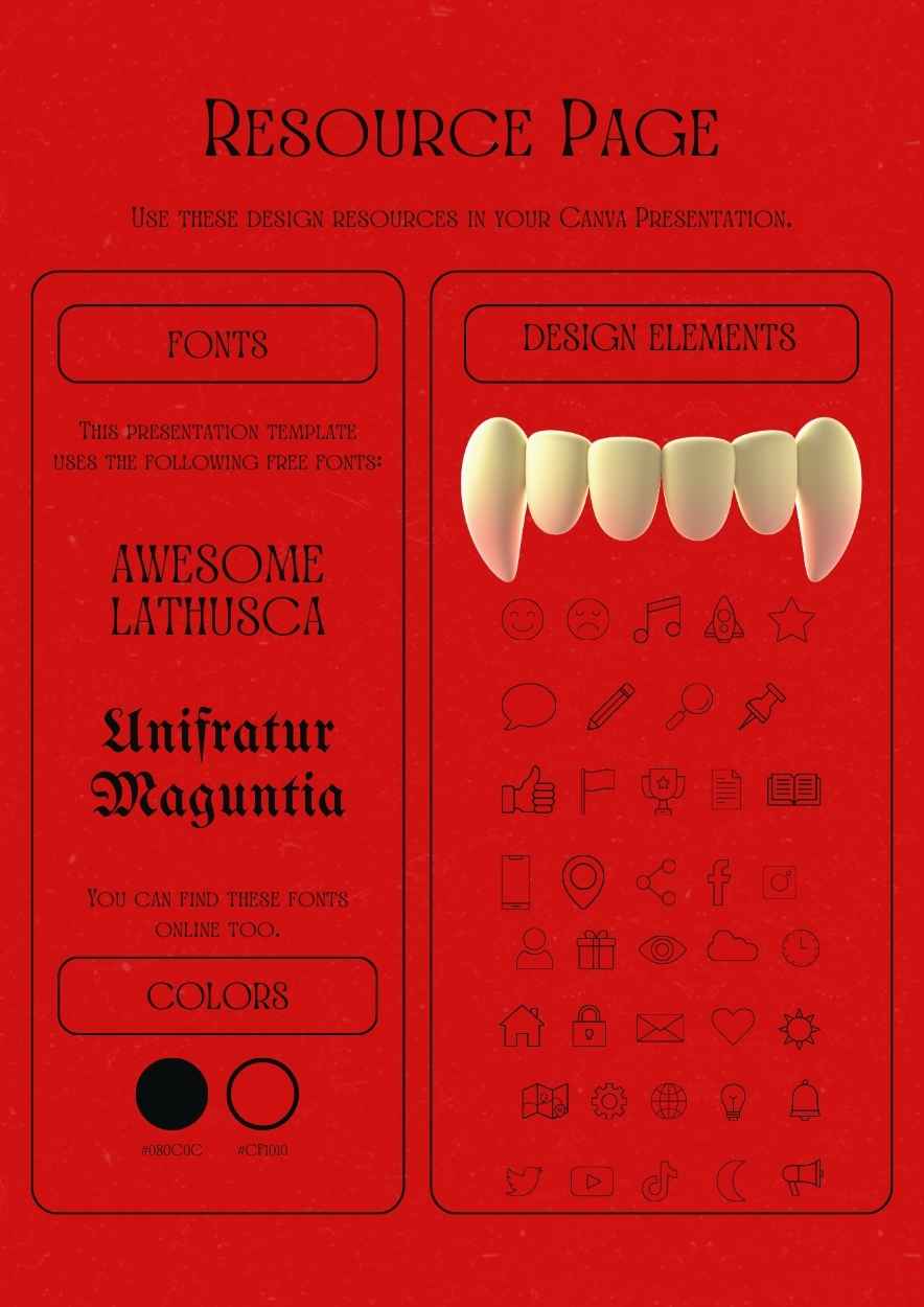 3D Vampire Teeth Halloween Poster - slide 3