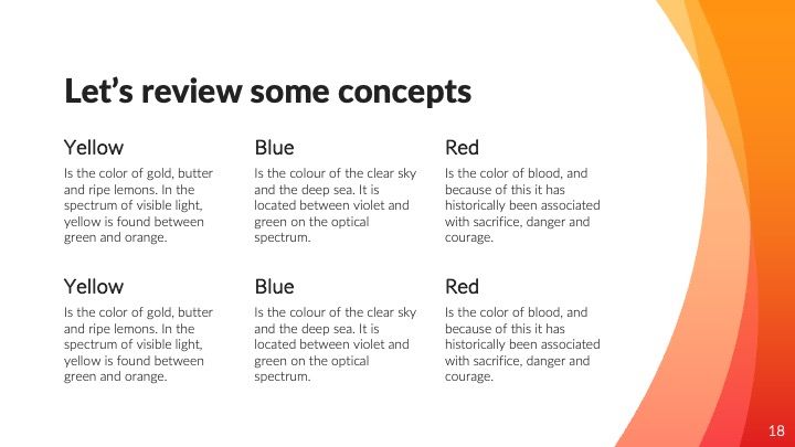 Plantilla para presentación roja con ondas dinámicas - diapositiva 17