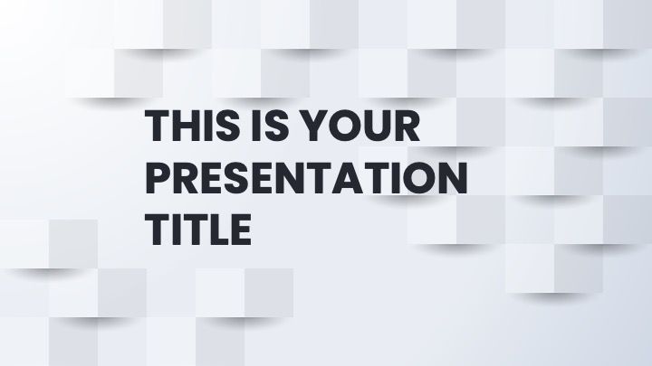 Plantilla para presentación blanca y geométrica de negocios - diapositiva 0