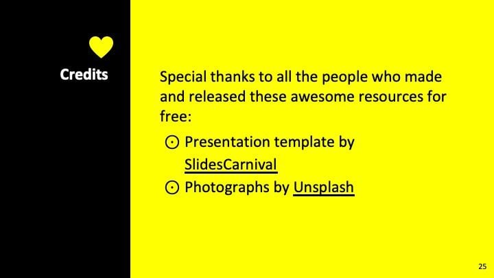 Plantilla para presentación amarillo neón - diapositiva 24