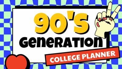 Planejador de faculdade da geração dos anos 90