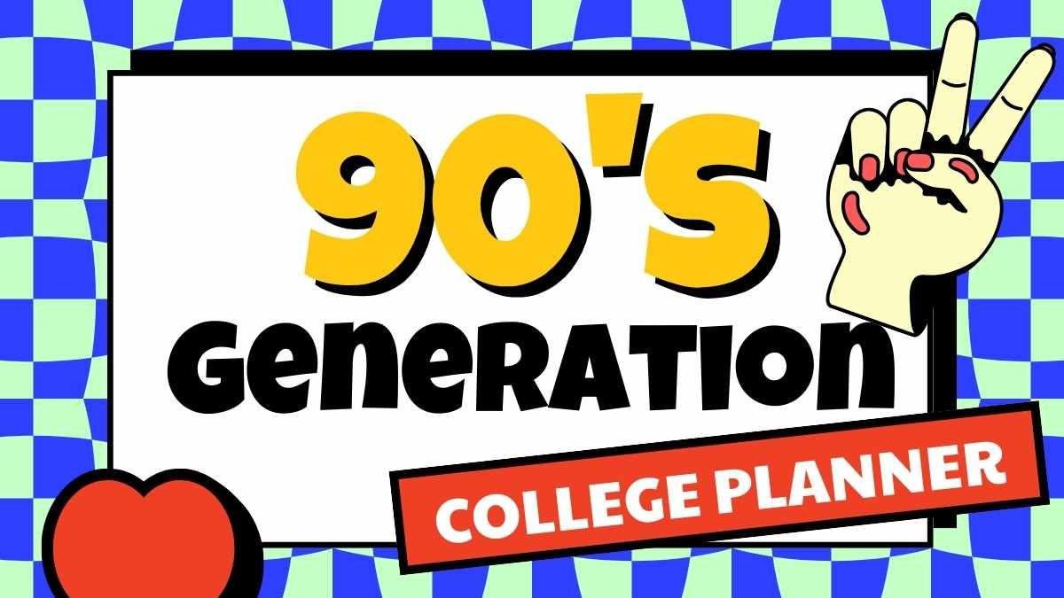 Planejador de faculdade da geração dos anos 90 - slide 0