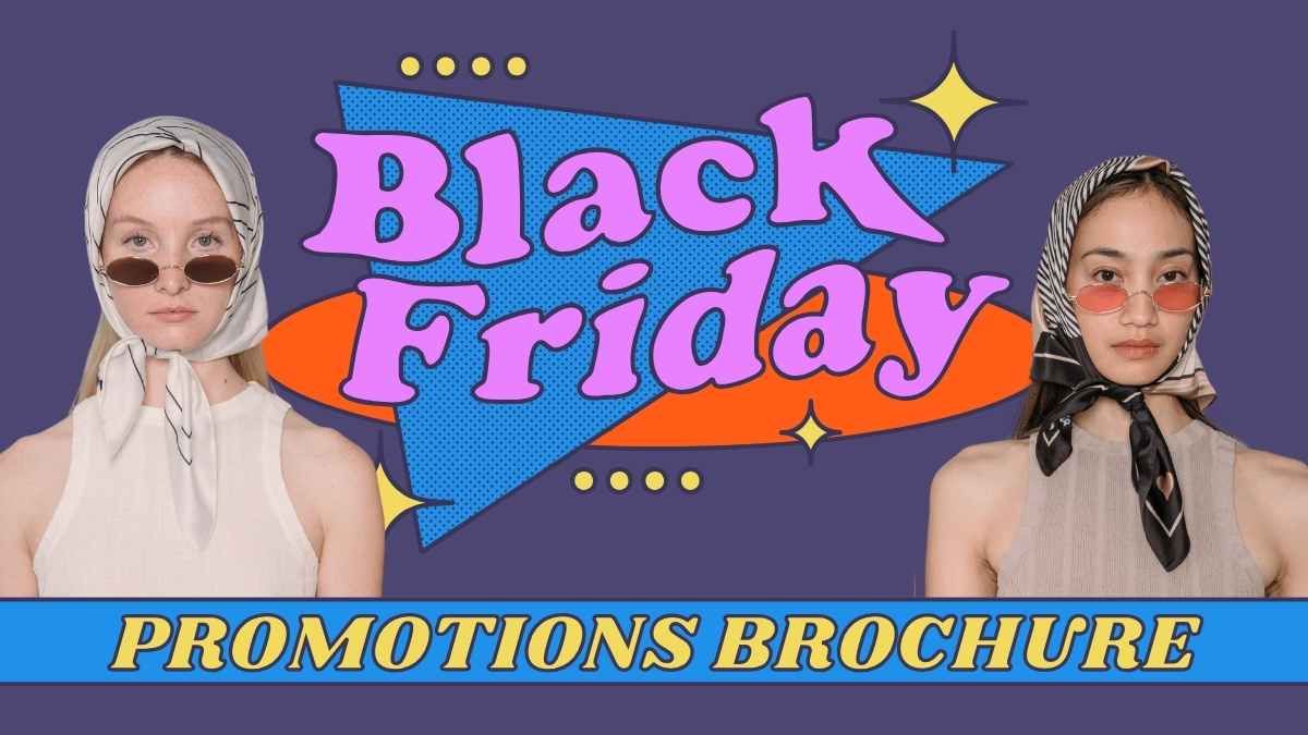 90s Retro Black Friday Promotions Brochure - slide 0