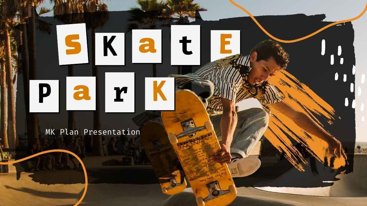 Apresentação esportiva de Skate Park dos anos 90 - slide 0