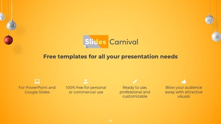 Modern Christmas Slides - slide 27