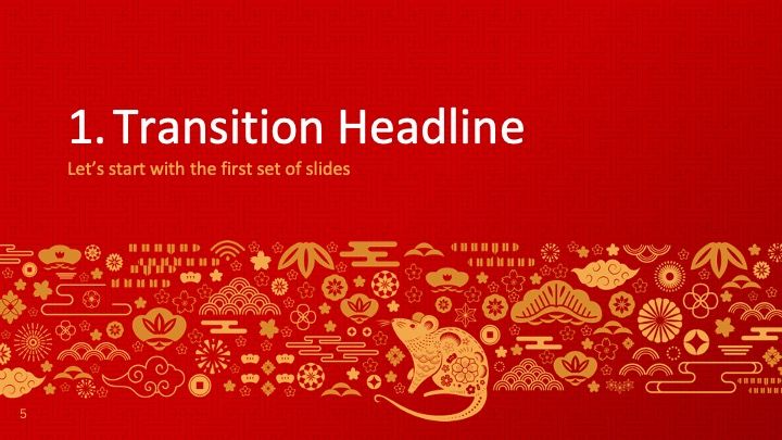 Modelo de apresentação do Ano Novo Chinês 2020 (Ano do Rato) - slide 4