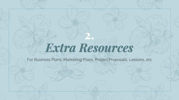Plantilla para presentación elegante con flores - diapositiva 25