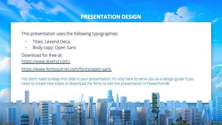 Plantilla para presentación de ciudad verde - diapositiva 24