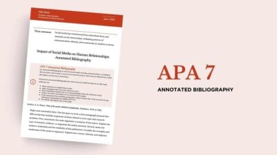 APA 7 Annotated Bibliography Template Doc