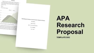 APA Research Proposal Template Doc