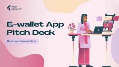 Abstract E-wallet App Pitch Deck