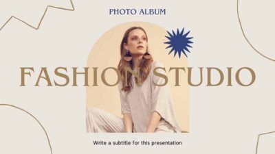 Álbum de fotos de estúdio de moda