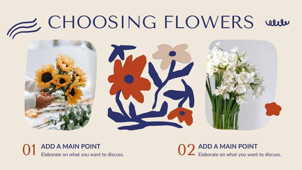 抽象的な花のアレンジメントクラス - slide 9