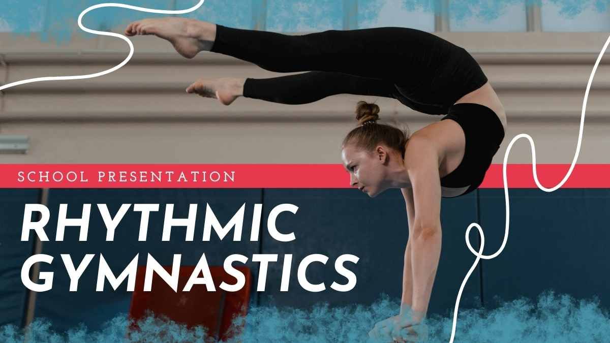 Abstract Rhythmic Gymnastics School Presentation - slide 0