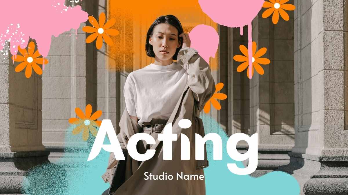 Aesthetic Acting Portfolio Slides - slide 1