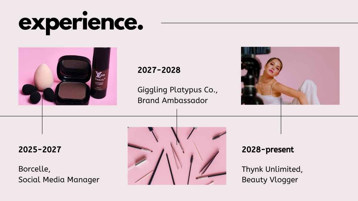 Aesthetic Beauty Vlogger CV - slide 10