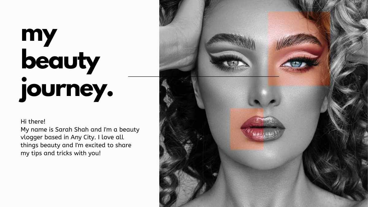 Aesthetic Beauty Vlogger CV - slide 4