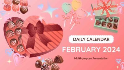 Aesthetic February Daily Calendar