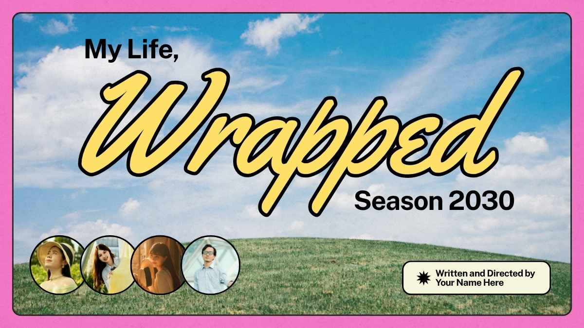 Aesthetic Life Wrapped Presentation - slide 1