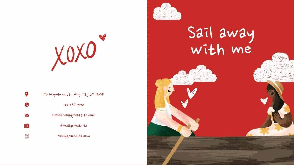 バレンタインデーのための美しいラブレター - slide 9