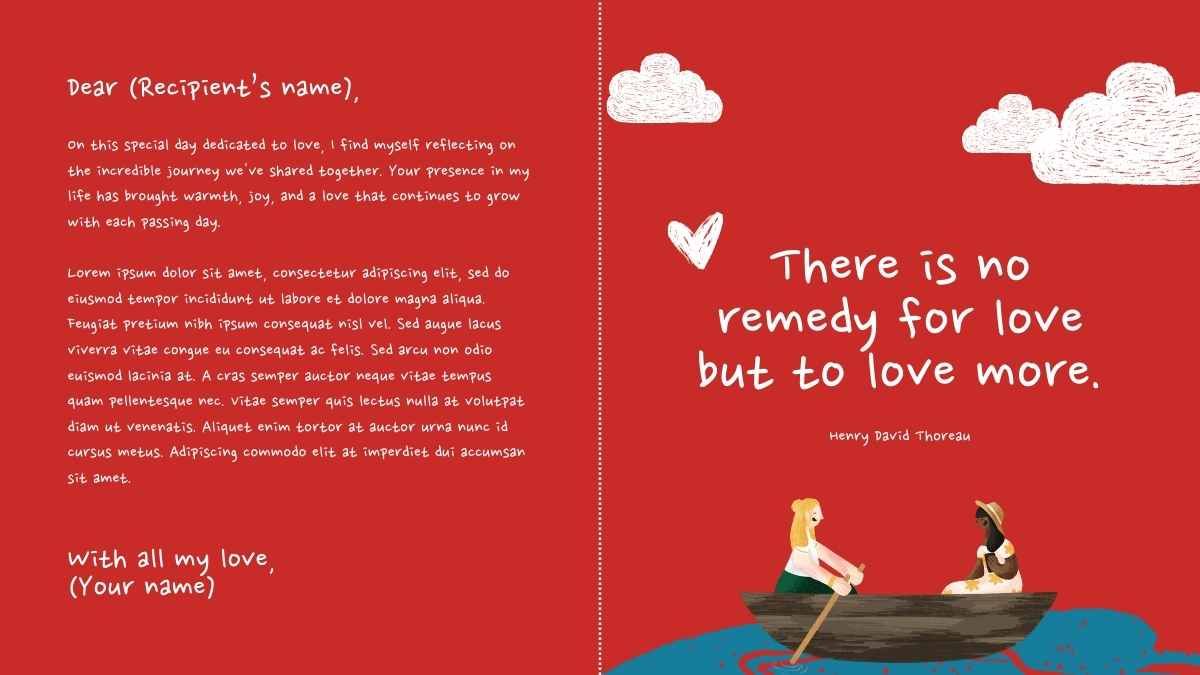 バレンタインデーのための美しいラブレター - slide 10