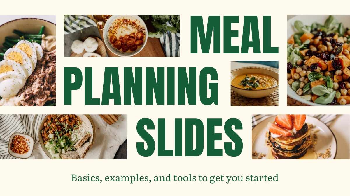 Aesthetic Meal Planning Slides - slide 1