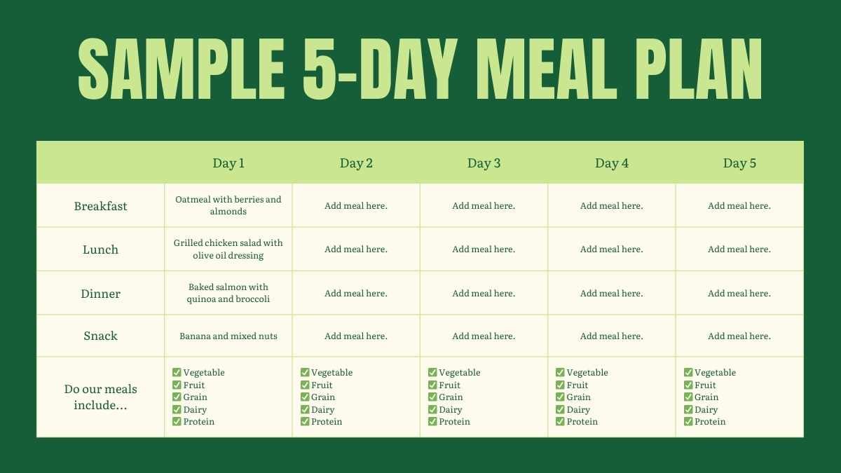 Aesthetic Meal Planning Slides - slide 6