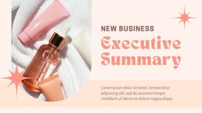 Aesthetic New Business Executive Summary Slides