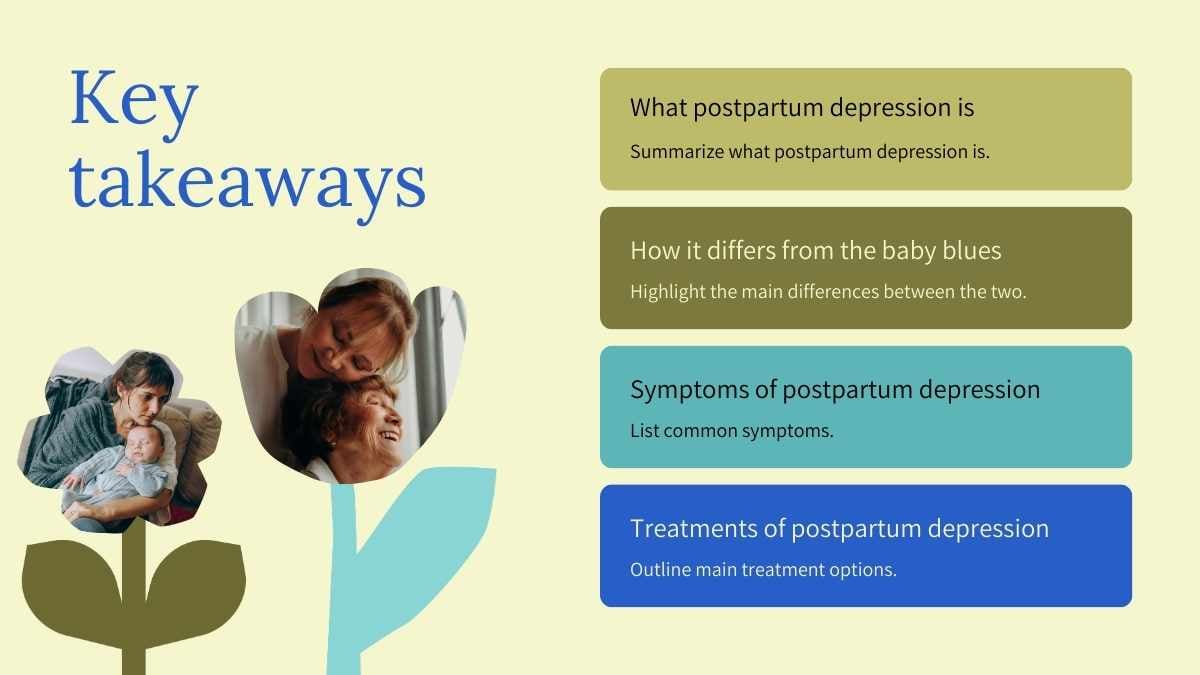 Aesthetic Postpartum Depression Slides - slide 13
