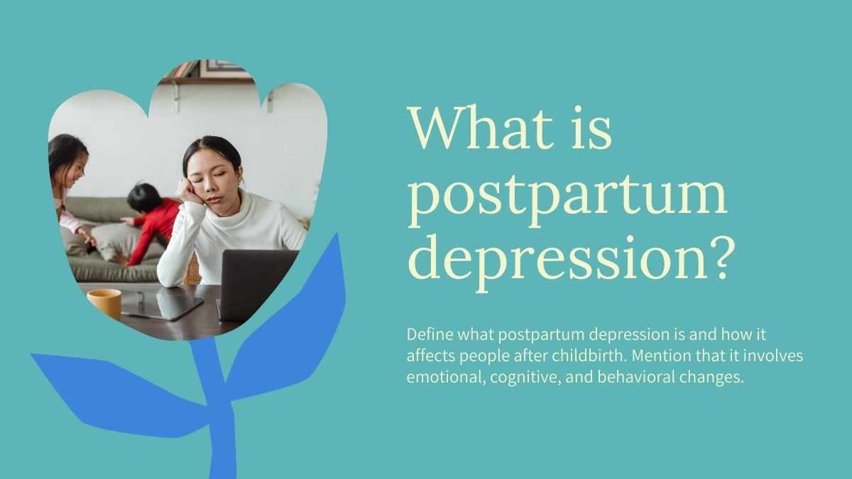 Aesthetic Postpartum Depression Slides - slide 4