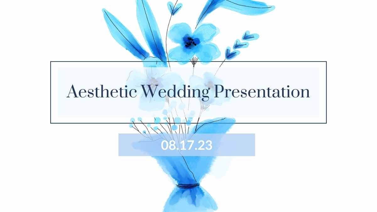 Aesthetic Wedding Presentation - slide 0