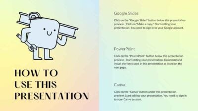 Animated App Pitch Deck Blue and Yellow Illustrative Modern Business ...