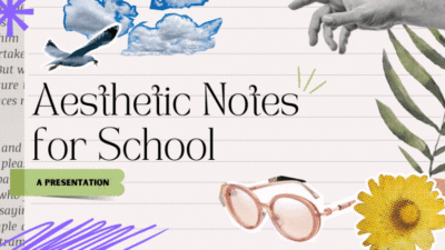 Collage Animated Aesthetic Notes for School