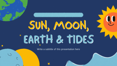 Animated Illustrated Science Lesson for Middle High School Sun Moon Earth and Tides