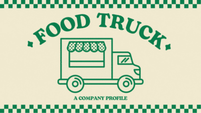 Animated Fast Food Truck Company Profile Slides