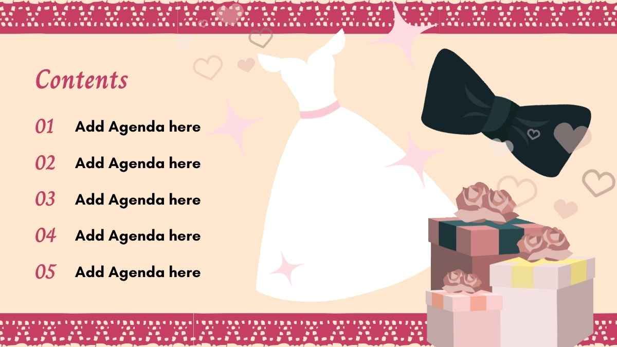 Animated Love Wedding Stickers MK Plan - slide 3