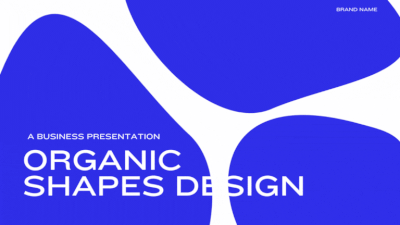 Persian Blue Animated Shapes Background for Business